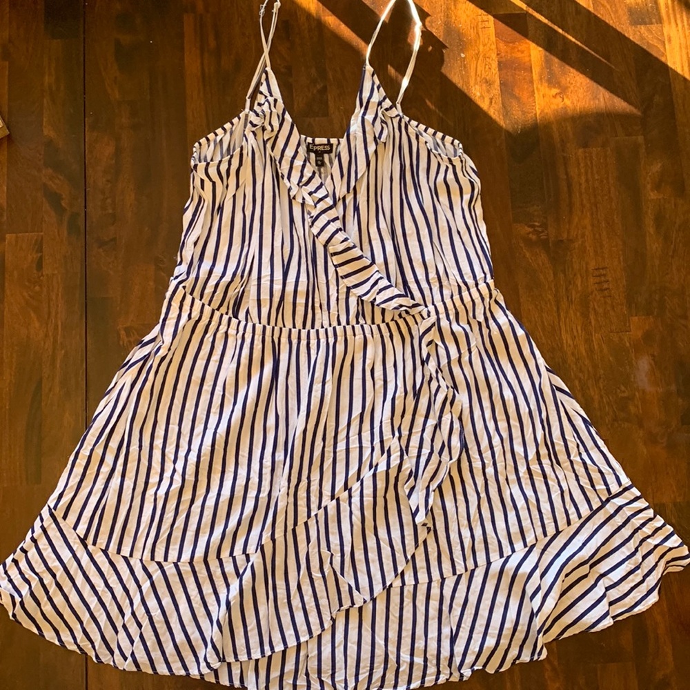 Faux wrap dress